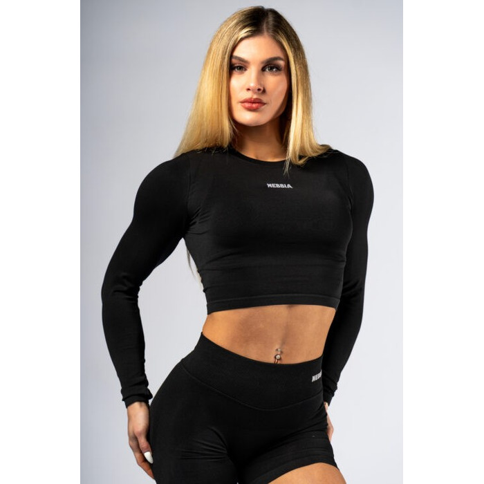 Топ Nebbia Seamless Long-Sleeve Top POWER Black 892
