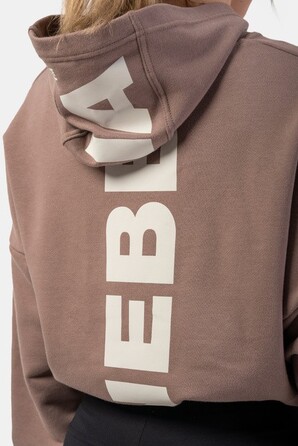 ХУДІ LOOSE FIT CROP HOODIE ICONIC BROWN 421