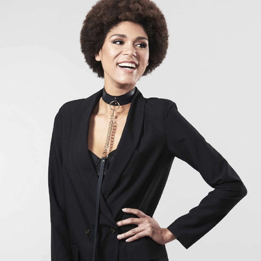 Чокер Bijoux Indiscrets MAZE - Wide Chocker Black