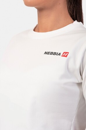 Топ Minimalist Logo NEBBIA crop top 600 Cream