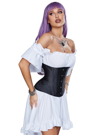 Корсет Star Night Corset с крючками и шнуровкой, черный, L (без коробки)