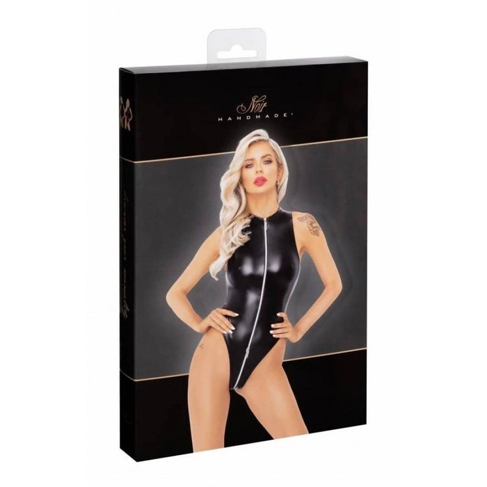 Боди M F294 Noir Handmade, с молнией, черное