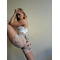 Шорти Velo Tattoo з Сітки з Високою Посадкою для Pole Dance, Yoga та Heels Тренувань - білий