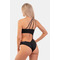 КУПАЛЬНИК ONE SHOULDER ASYMMETRICAL MONOKINI BLACK 459