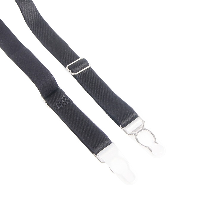 Мужской пояс кружевной с подвязками Star Night черный, S