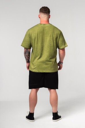 Футболка Nebbia Washed-off Oversized T-shirt HERITAGE Green 355