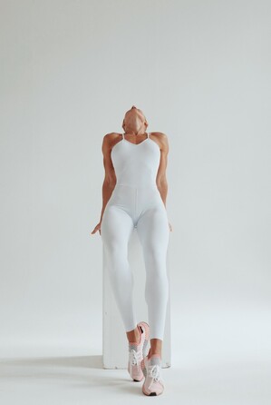 Комбінезон Fitzona WHITE ROMPER WITH CROSSED ON BACK