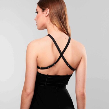 Портупея з екошкіри Bijoux Indiscrets Maze – Cross Cleavage