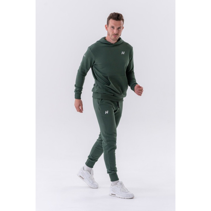 Штани Slim sweatpants with side pockets 'Reset” 321 Dark Green Khaki
