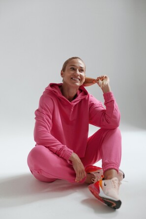 Жіноча кофта худі Fitzona Victory рожева з капюшоном