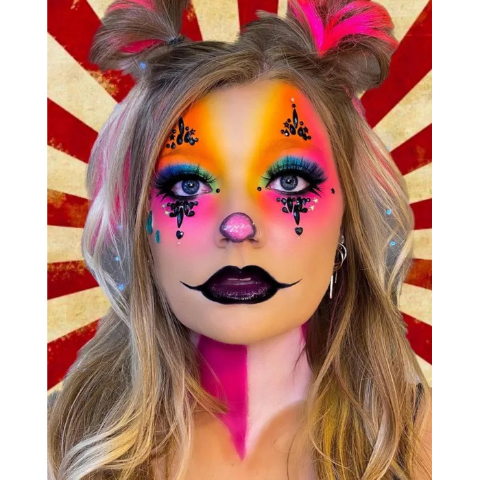 Наклейки-стразы для лица Харли Квинн Leg Avenue Harlequin