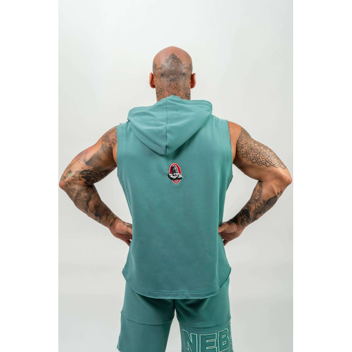 Безрукавка Nebbia Sleeveless Hoodie Sweatshirt IRON BEAST Green 710