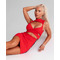 Плаття Fitzona RED DRESS WITH CROSSED TOP AND ZIPER