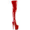 Чоботи Pleaser Flamingo-4000 *8 дюймів на підборах, 4 дюйми PF Stretch Crotch, бічна блискавка, червоні