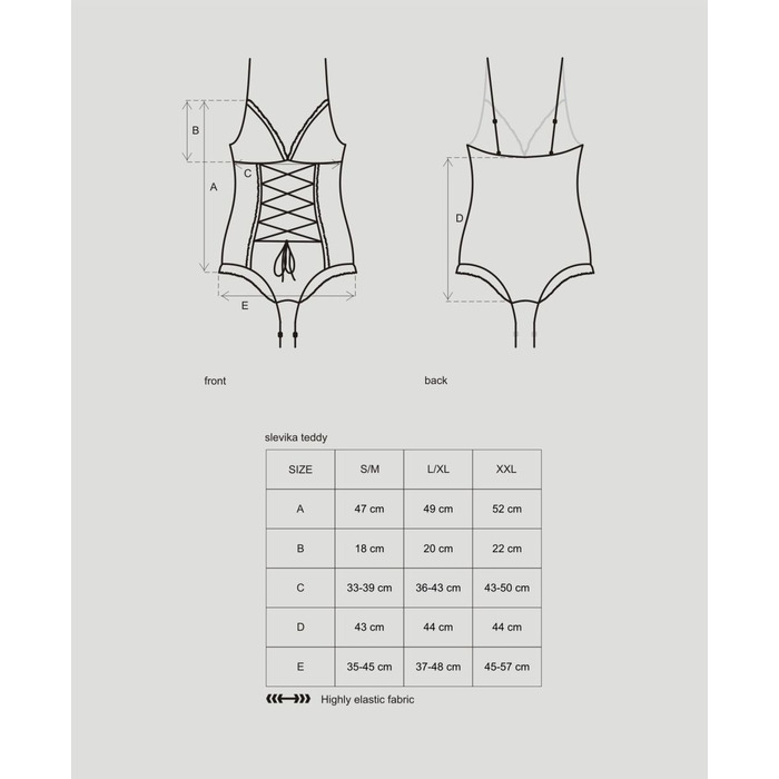 Боди ажурное со шнуровкой и открытым доступом Obsessive Slevika черный, S/M