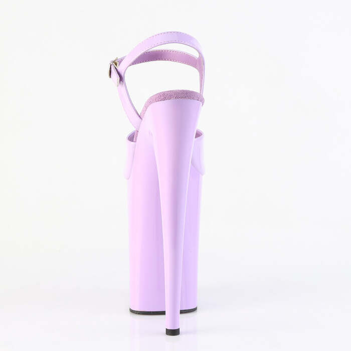 Босоніжки Infinity-909 на підборах 9 дюймів, босоніжки з ремінцем на щиколотці 5 1/4 дюйма, лавандовий лак
