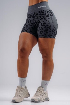 Шорти Nebbia Push-Up Compression Leopard Shorts PRIMAL Black Leopard 856