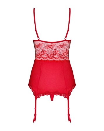 Корсет с подвязками для чулок Obsessive Lovica corset L/XL