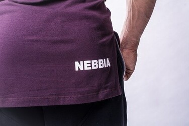 Спортивна футболка Nebbia ATHLETIC LOGO 730 bordo