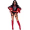 Костюм Leg Avenue Bat Woman, M, із 4 предметів, чорно-червоний