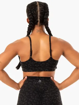 Топ Ryderwear Evolution Sports Bra - Black Leopard