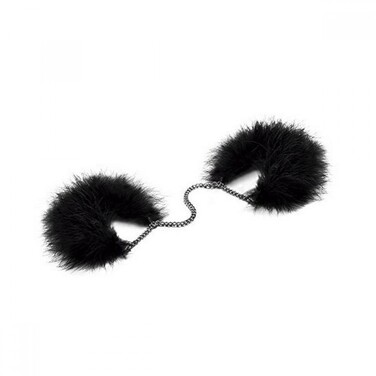 Наручники с перьями Bijoux Indiscrets черные, OS
