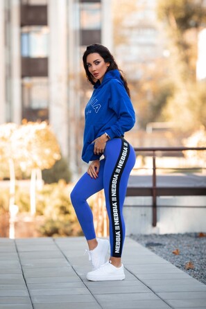 Легінси Nebbia High Waisted Side Stripe Leggings Iconic Blue 209