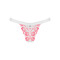 Трусики мереживні стрінги Obsessive Bloomys thong S/M