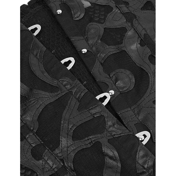 Корсет із сітки з візерунком Star Night з гачками та шнурівкою, з трусиками в комплекті, M (без коробки)