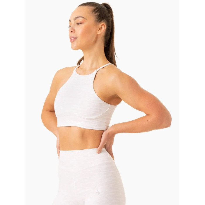 Топ Transform Reversible Sports Crop - White Zebra