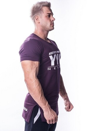 Спортивна футболка Nebbia ATHLETIC LOGO 730 bordo