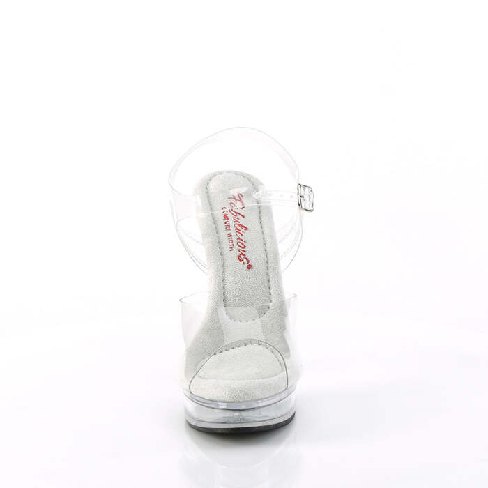 Босоножки Majesty-508, каблук 5 дюймов, ремешок на щиколотке 7/8 дюйма, прозрачные