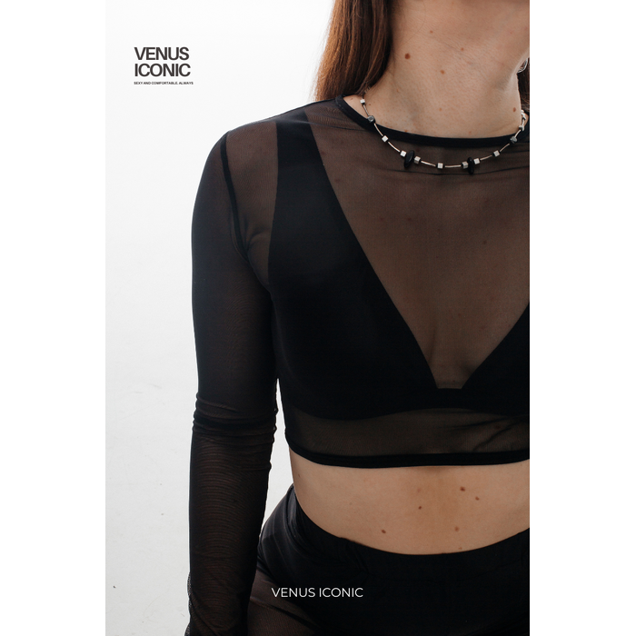 Кроп-топ Venus Iconic з сітки для танців та повсякденного образу