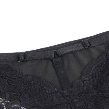 Трусики с кружевом сзади Star Night, чёрные, M-L