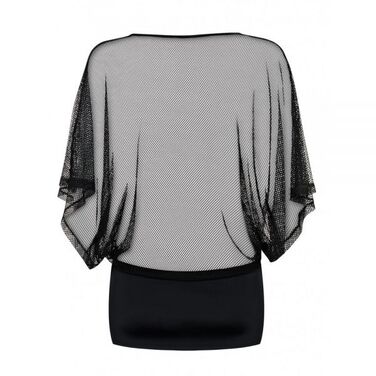 Сукня сітка Obsessive Punker dress, стрінги в комплекті, чорний, S\M