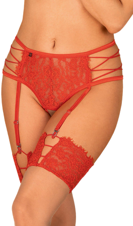 Пояс для чулок Obsessive Rediosa L/XL