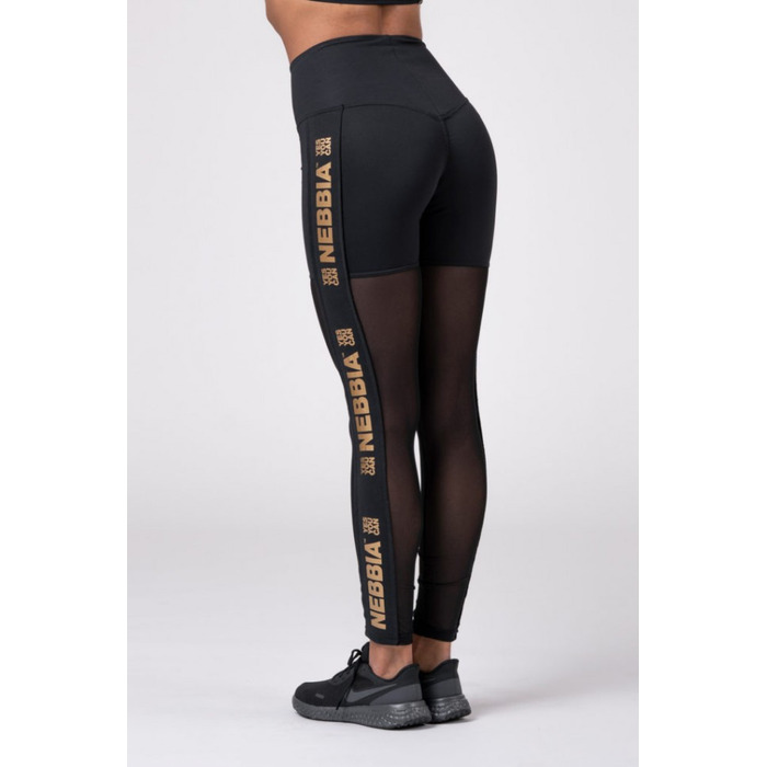 Легінси Nebbia Gold Mesh Leggings 829 Black
