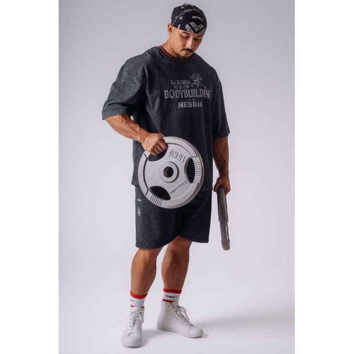 Футболка NEBBIA x Olympia Heavyweight Cotton T-Shirt Black 941