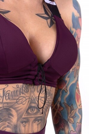 Топ NEBBIA LACE-UP SPORT BRA 694 Bordo