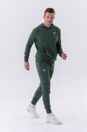 Штани Slim sweatpants with side pockets 'Reset” 321 Dark Green Khaki