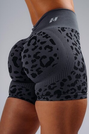Шорти Nebbia Push-Up Compression Leopard Shorts PRIMAL Black Leopard 856