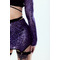 VEIL sleeves Violet mesh+ print_ фіолетова сітка з принтом
