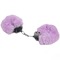 Наручники металл с мехом Plush handcuffs, фиолетовые