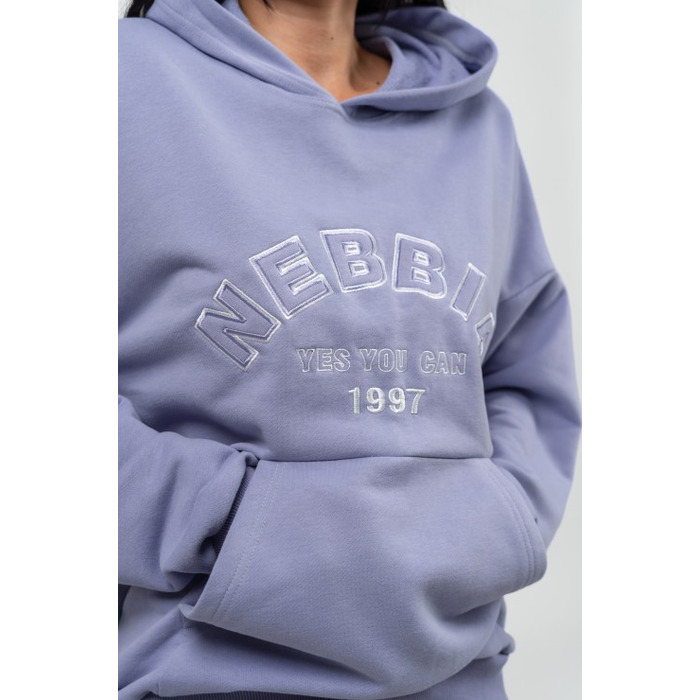 Худі Nebbia Branded Oversized Hoodie Gym Rat Light Purple 256