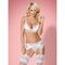 Комплект Obsessive 810-SEG-2 3 pcs set white L/XL