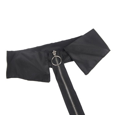 Сукня-костюм Star Night із застібками-блискавками та пажами для панчох, чорний, 5XL (без коробки)