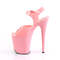 Босоножки Pleaser Flamingo-808N. Каблук 8 дюймов, ремешок на щиколотке 4 дюйма. Цвет: нежно-розовый.