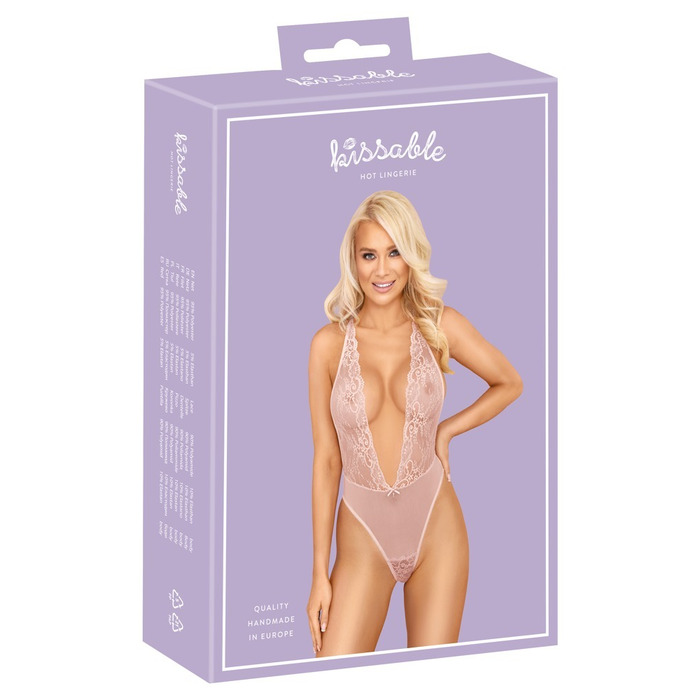 Нежно розовое боди Kissable L/XL