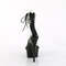 Босоніжки Pleaser Delight-627RS на підборах 6 дюймів, босоніжки з манжетою на щиколотці 1 3/4 дюйма з RS, блискавкою ззаду, чорні