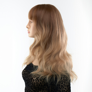 Парик длинный волнистый с челкой Fetish Hair омбре русый, 50 см
